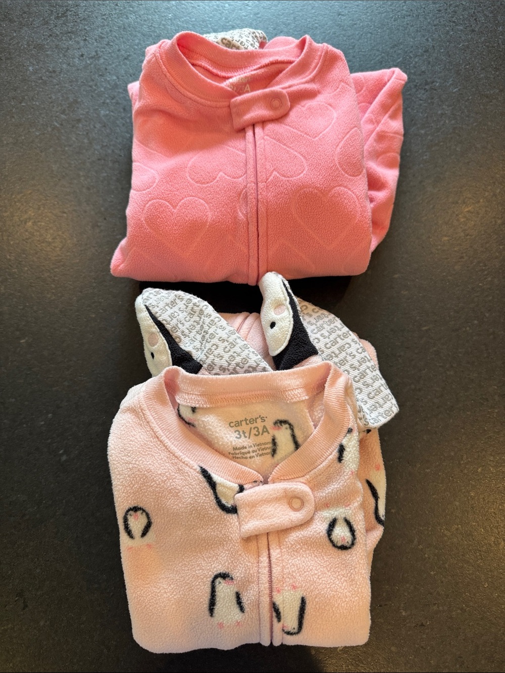 Carter’s Bundle of (2) Fleece Footed PJs